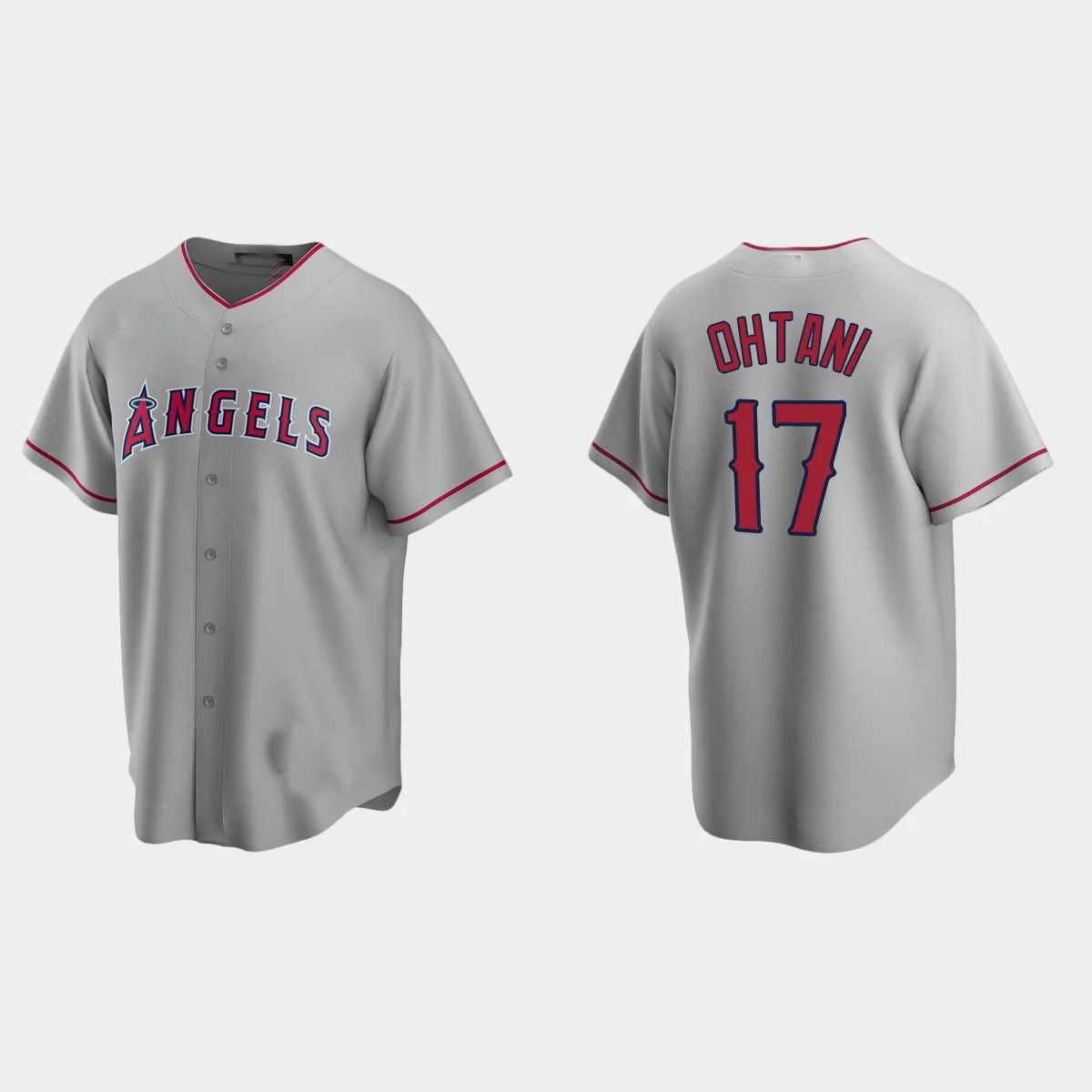 LOS ANGELES ANGELS #17 SHOHEI OHTANI ROAD REPLICA JERSEY C GRAY Stitches Baseball Jerseys