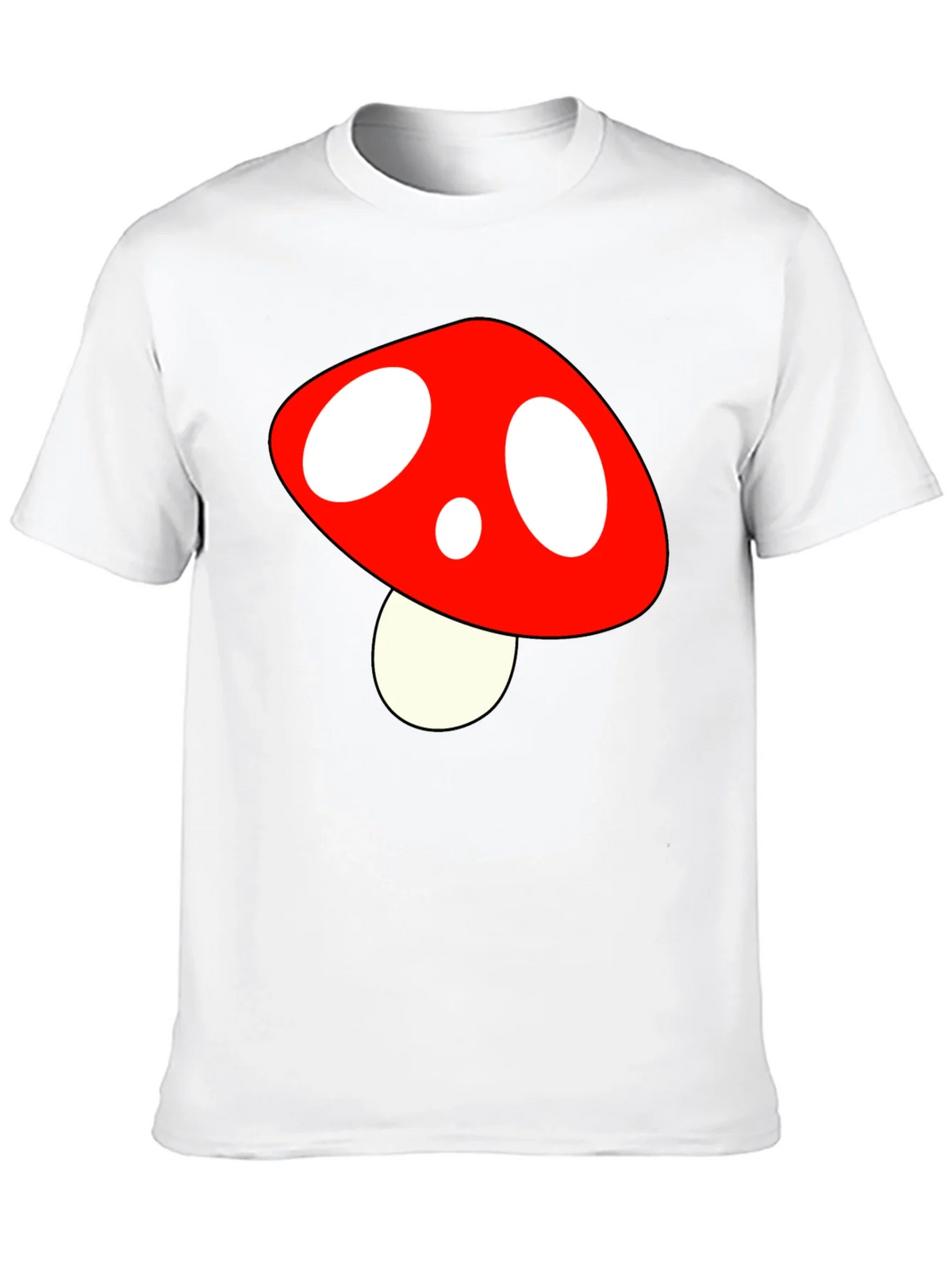 Mushroom Graphic Tee - Fun Stylish Black T-Shirt
