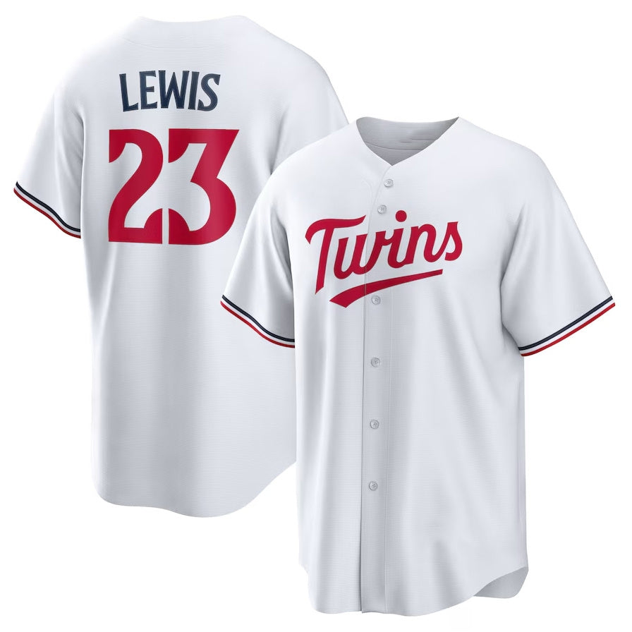 Minnesota Twins #23 Royce Lewis Replica Player Jersey - White Stitched Baseball Jersey