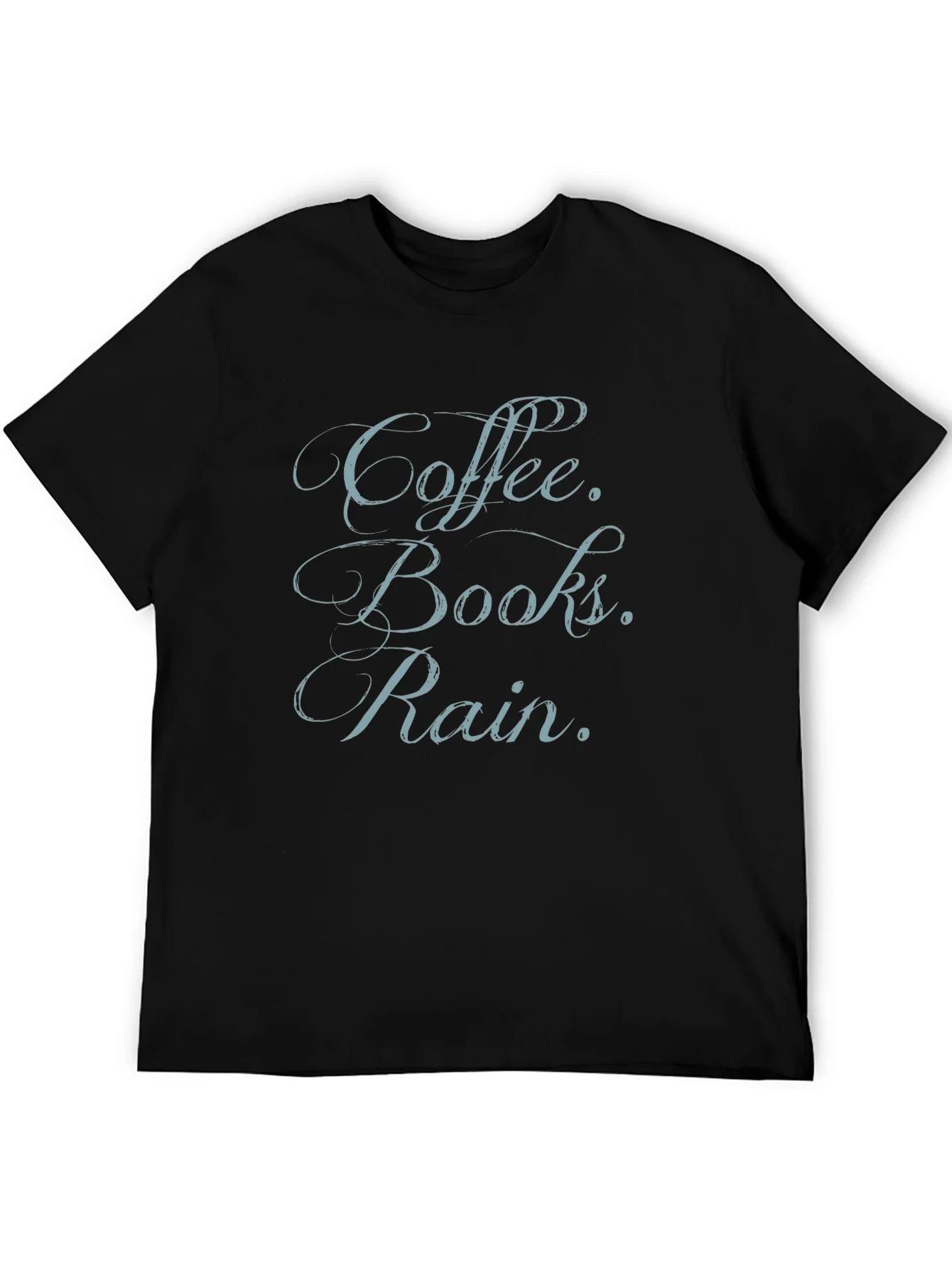 Coffee Books Rain T-Shirt