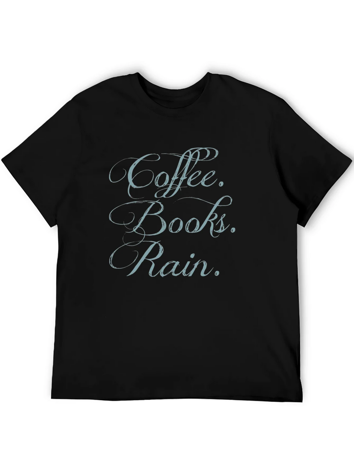 Coffee Books Rain T-Shirt