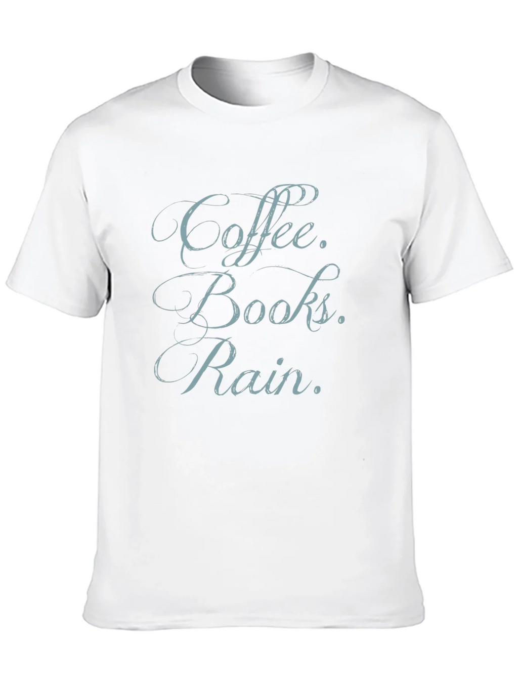 Coffee Books Rain T-Shirt
