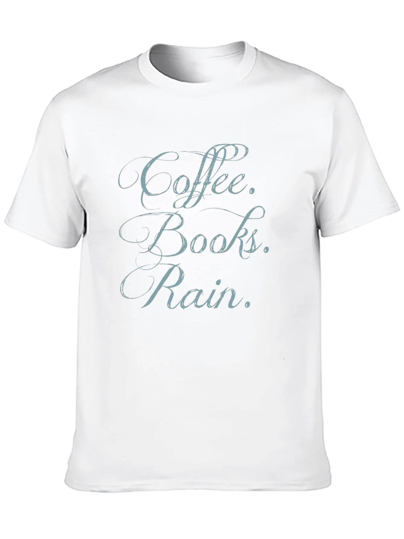 Coffee Books Rain T-Shirt