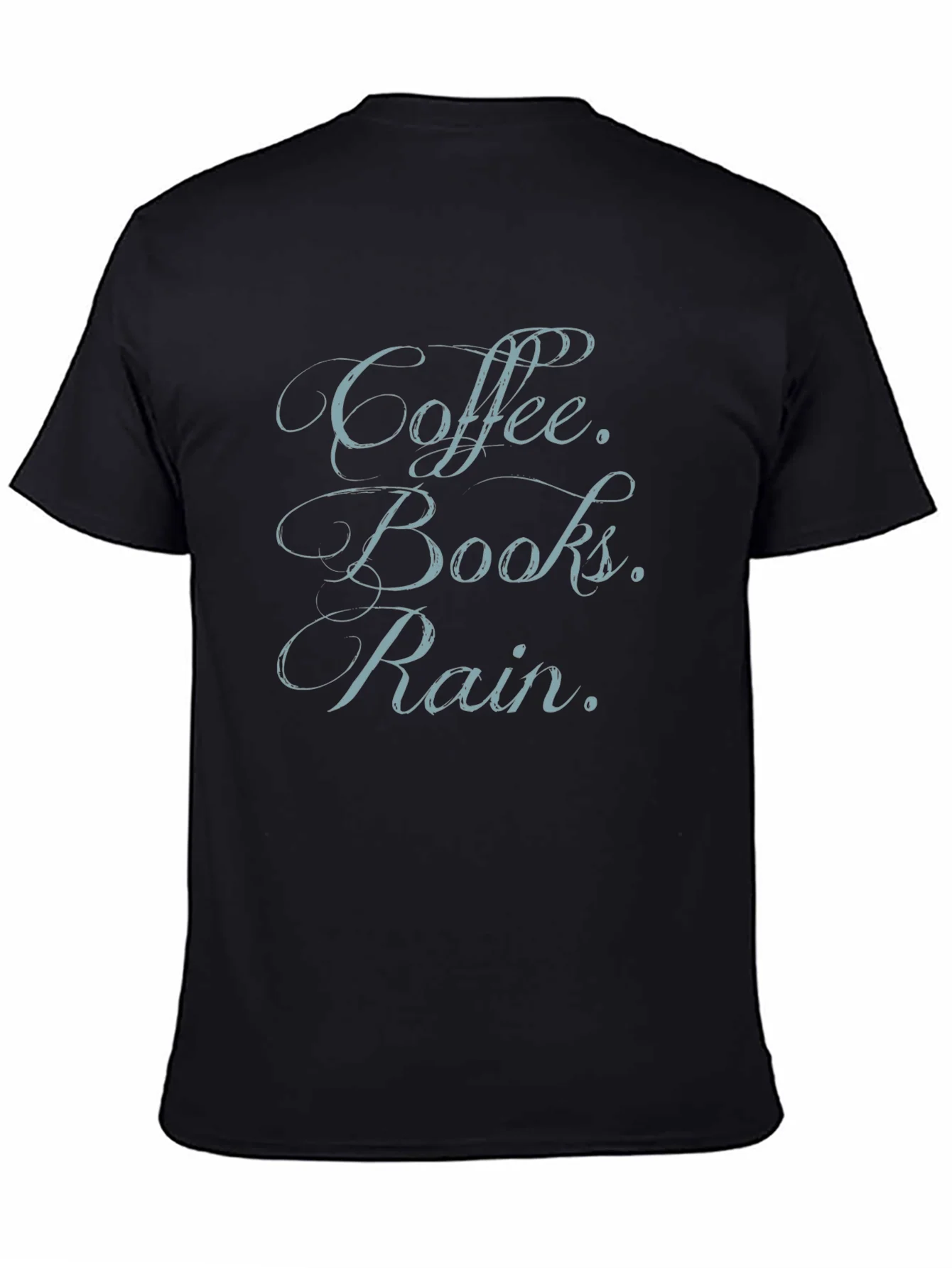 Coffee Books Rain T-Shirt