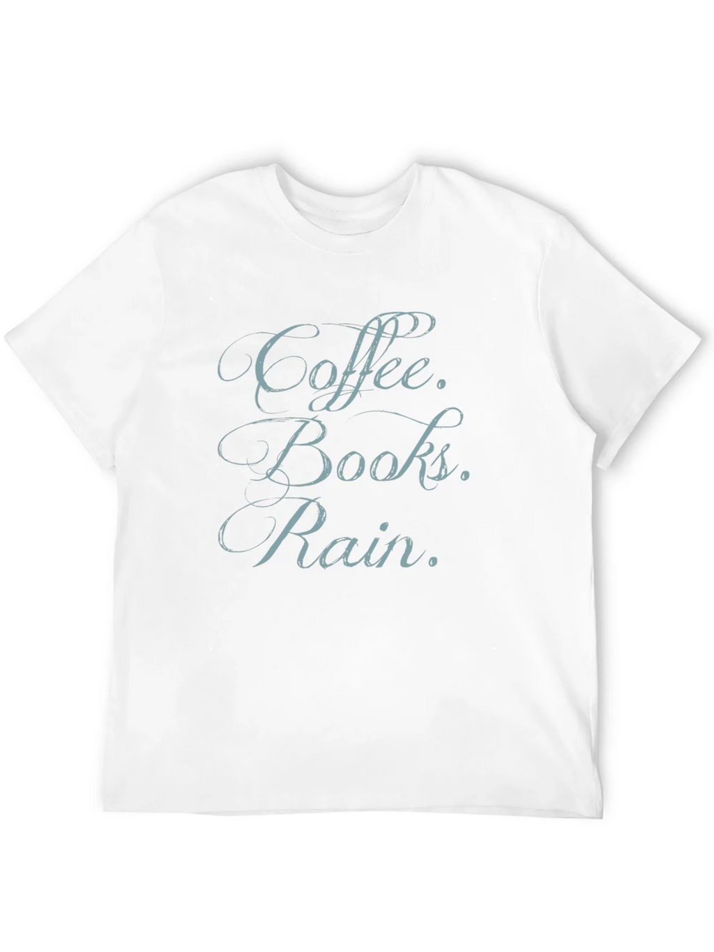 Coffee Books Rain T-Shirt