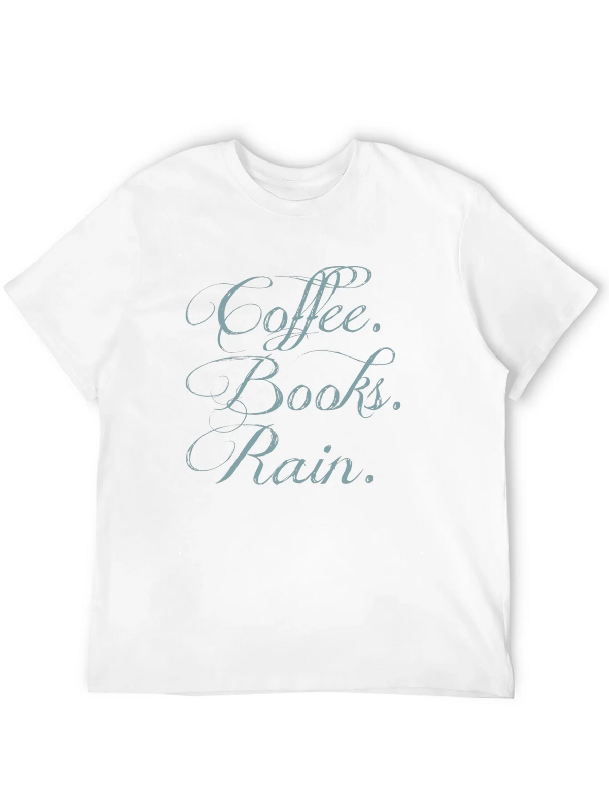Coffee Books Rain T-Shirt