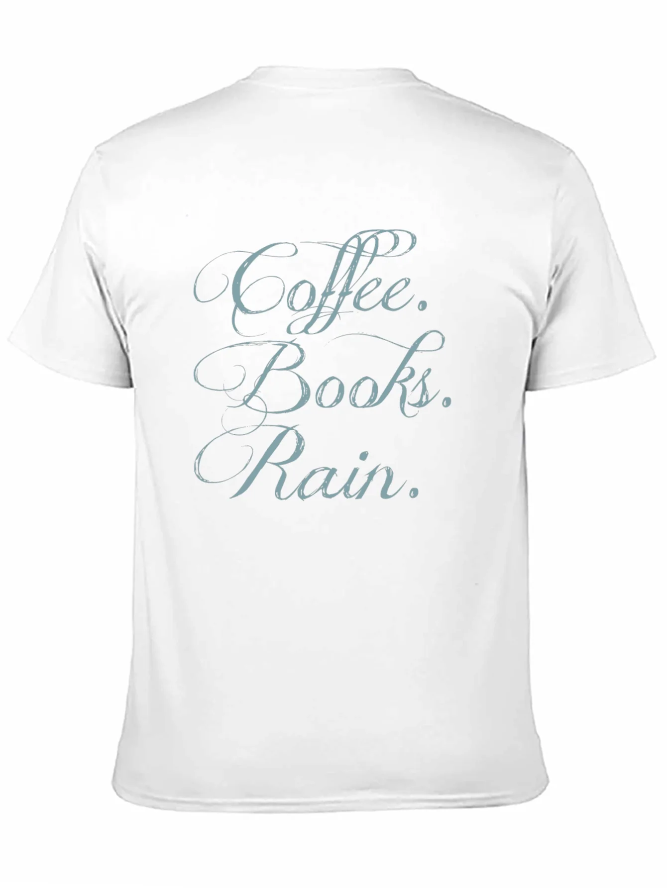 Coffee Books Rain T-Shirt
