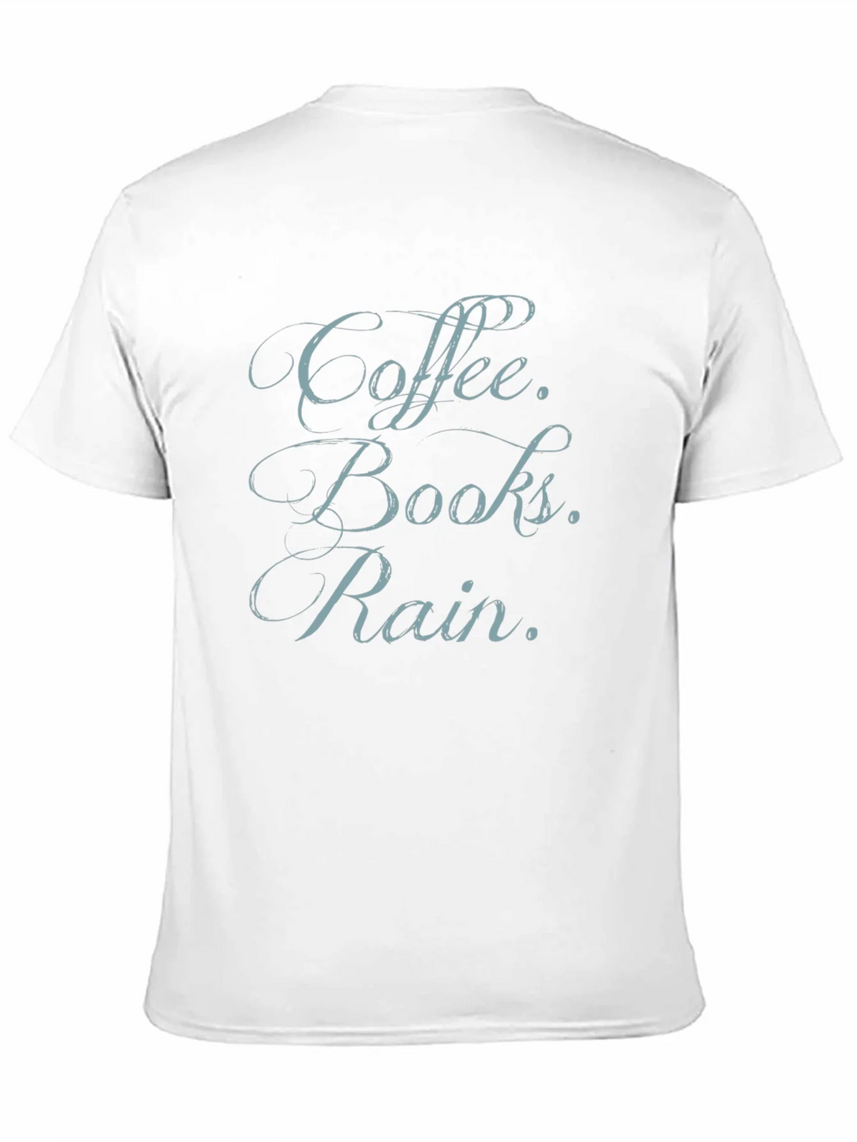 Coffee Books Rain T-Shirt