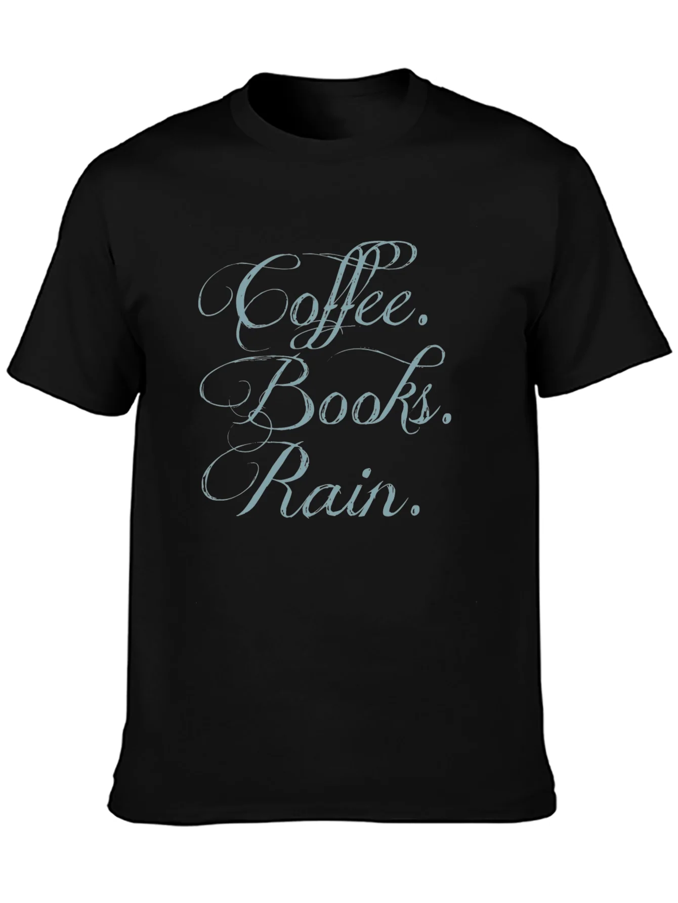 Coffee Books Rain T-Shirt