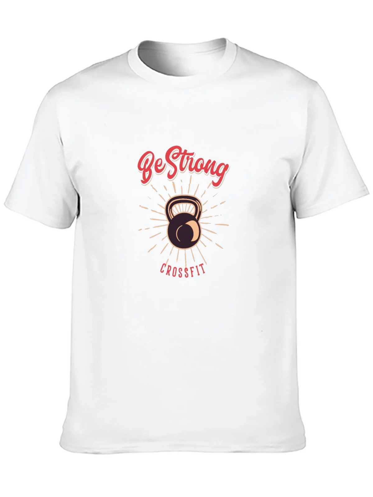 Be Strong CrossFit T-Shirt - Kettlebell Design