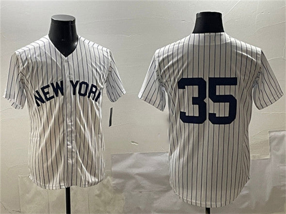New York Yankees #35 Cody Bellinger White Cool Base Stitched Baseball Jersey