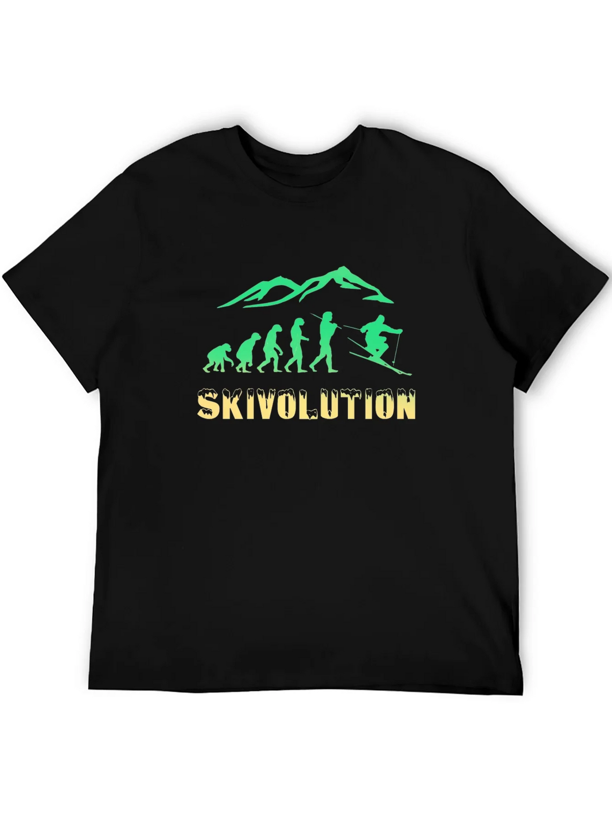 Skivolution T-Shirt: Evolution of Skiing
