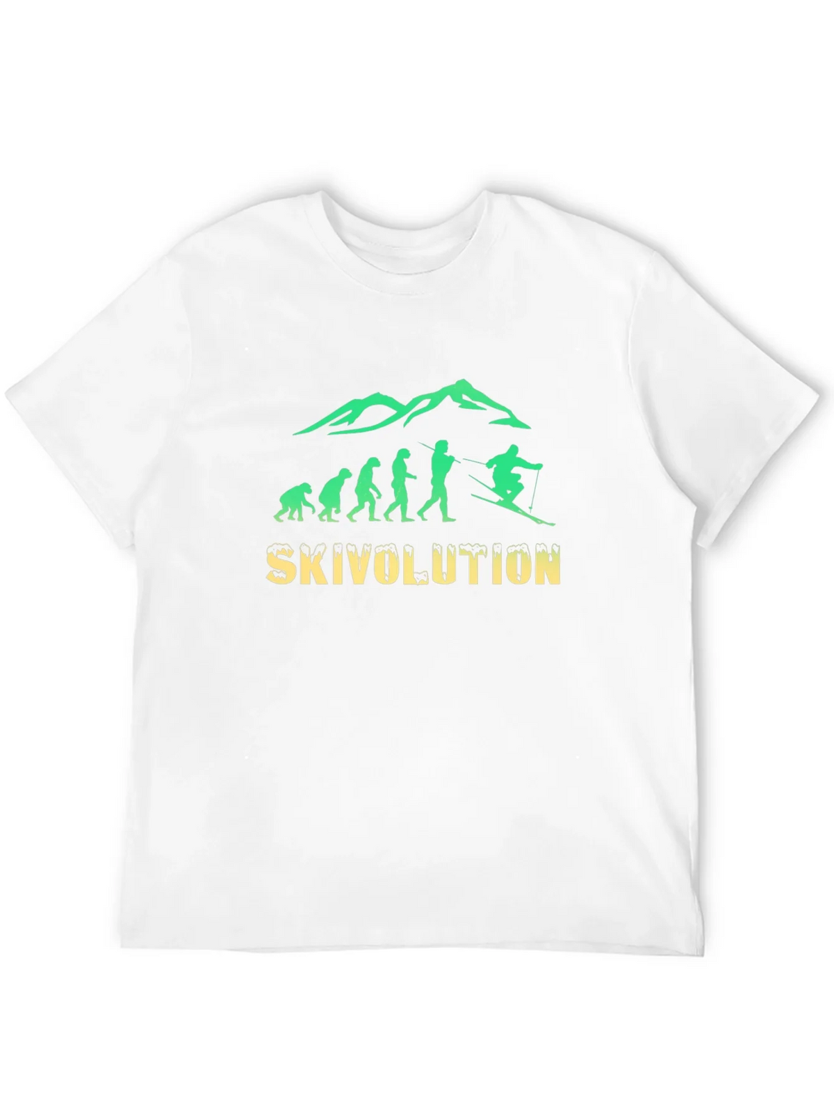 Skivolution T-Shirt: Evolution of Skiing