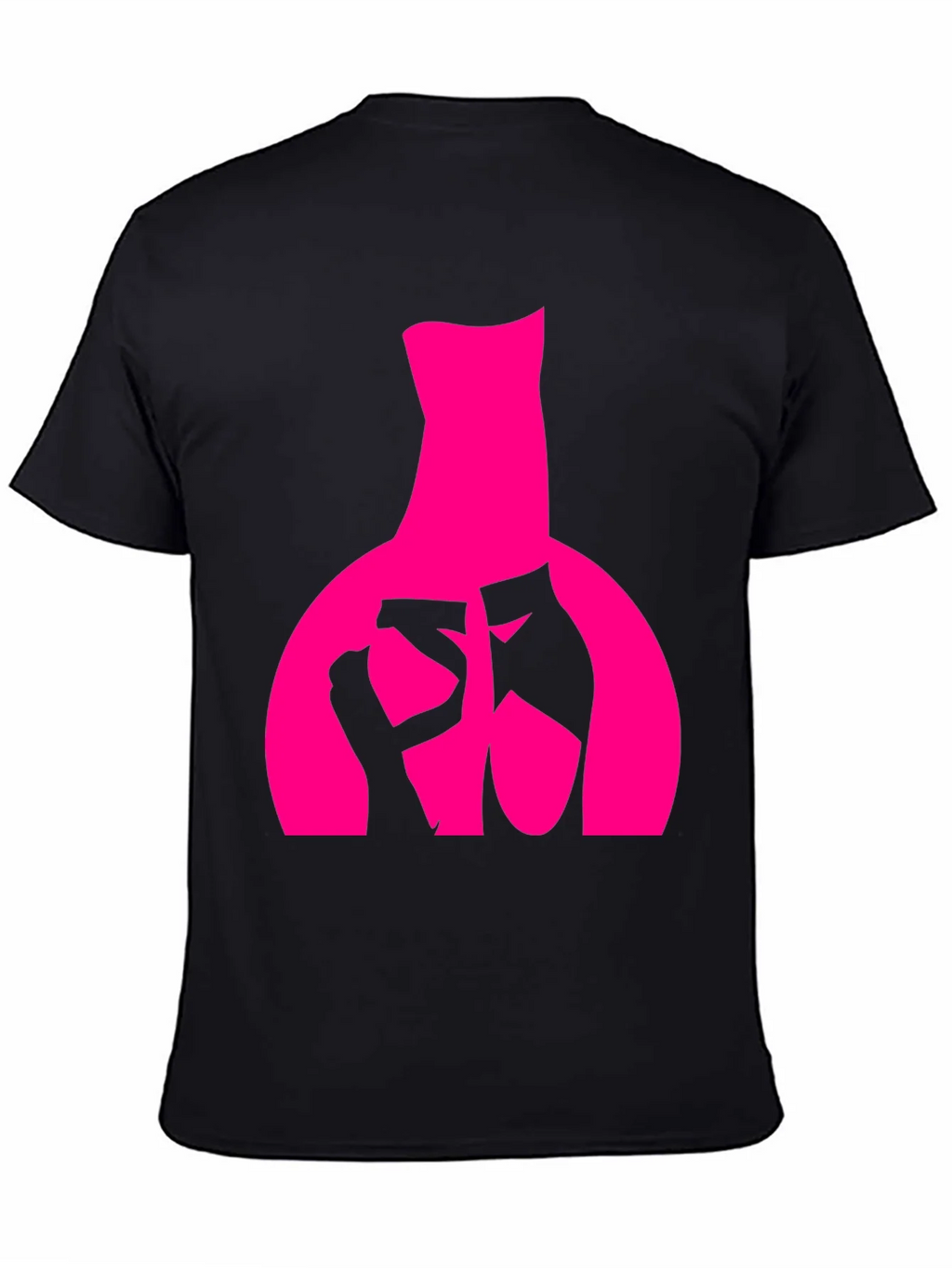 Ballet Dancer Graphic Tee - Black Cotton