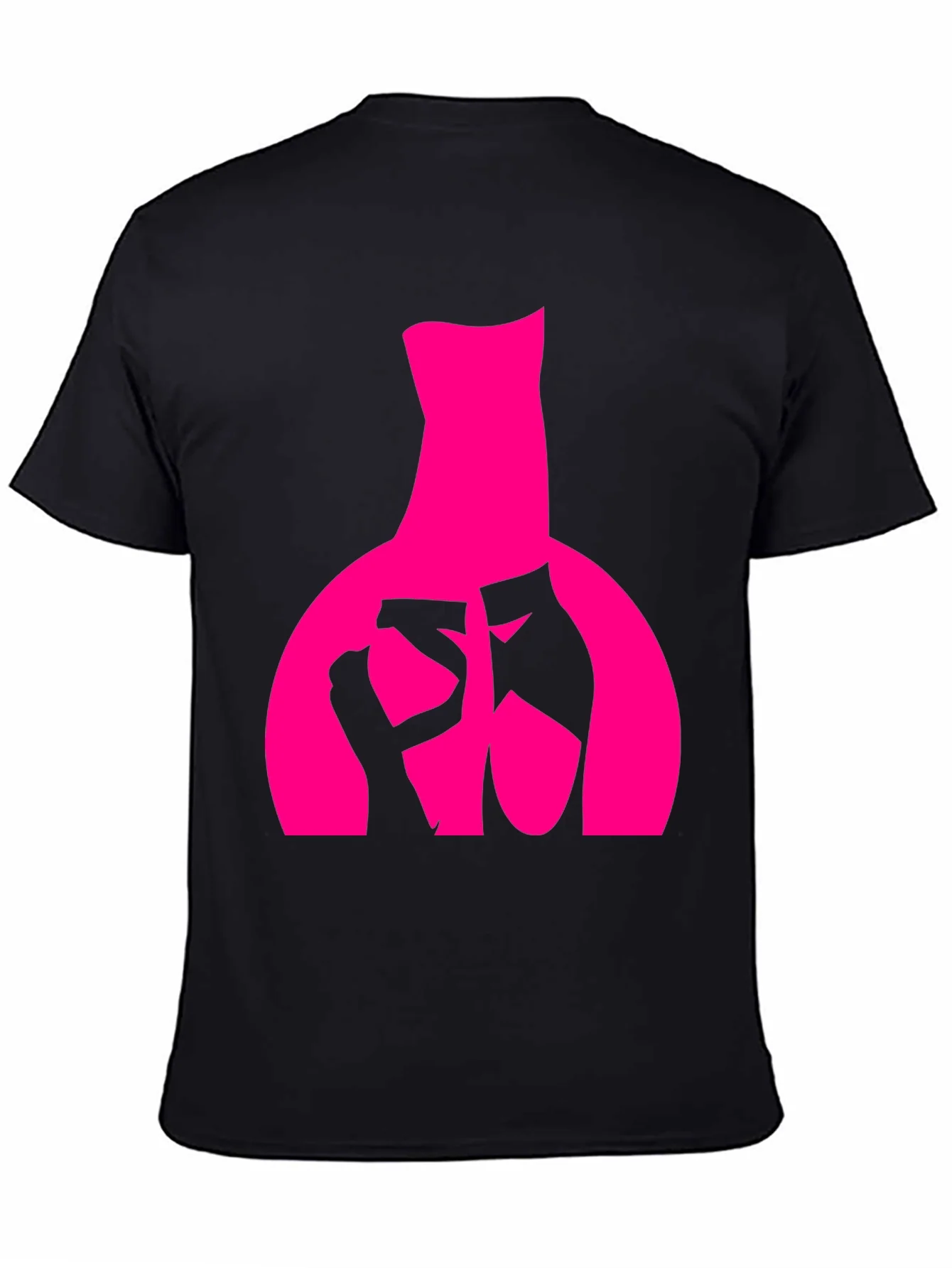 Ballet Dancer Graphic Tee - Black Cotton