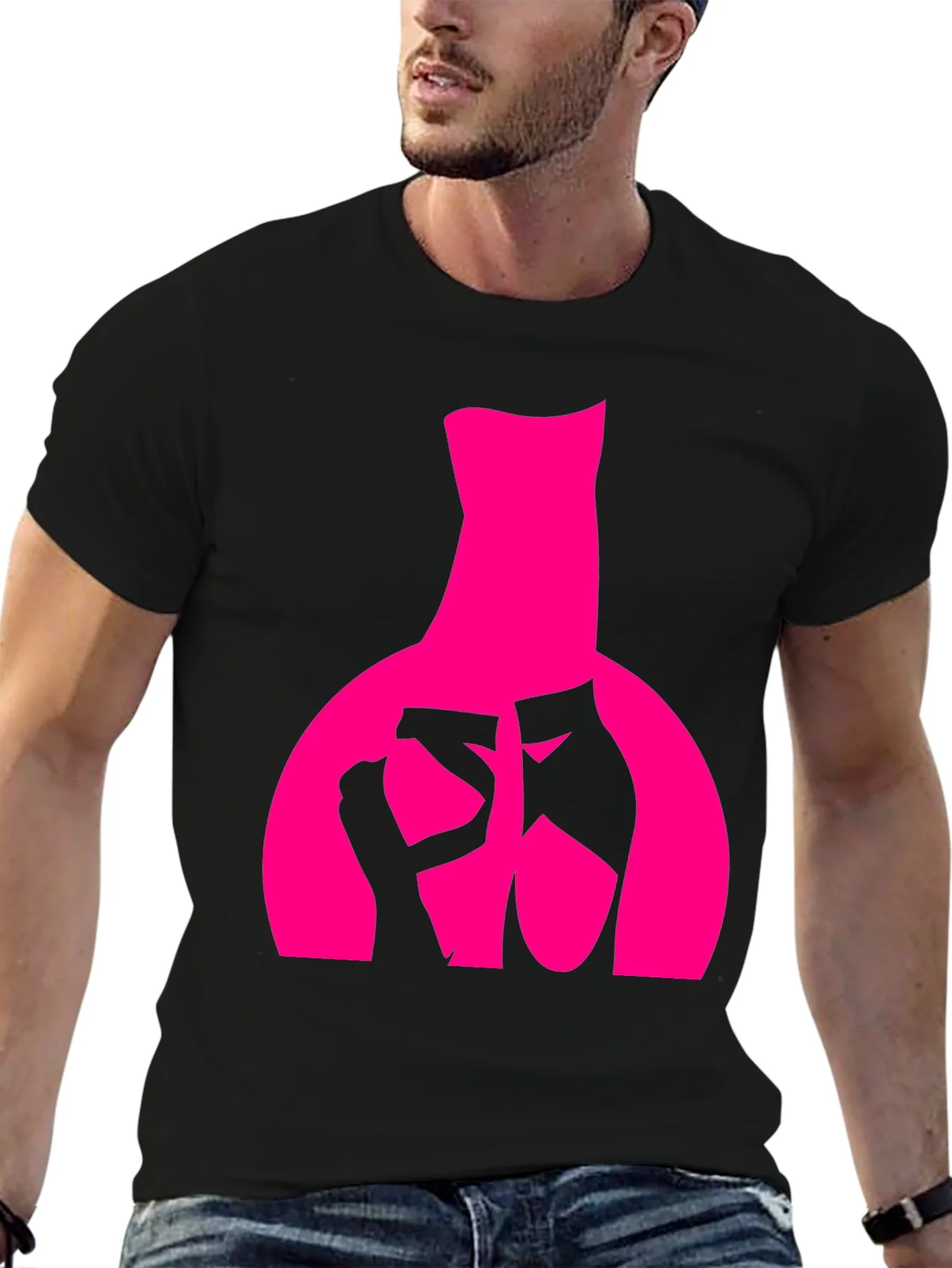 Ballet Dancer Graphic Tee - Black Cotton