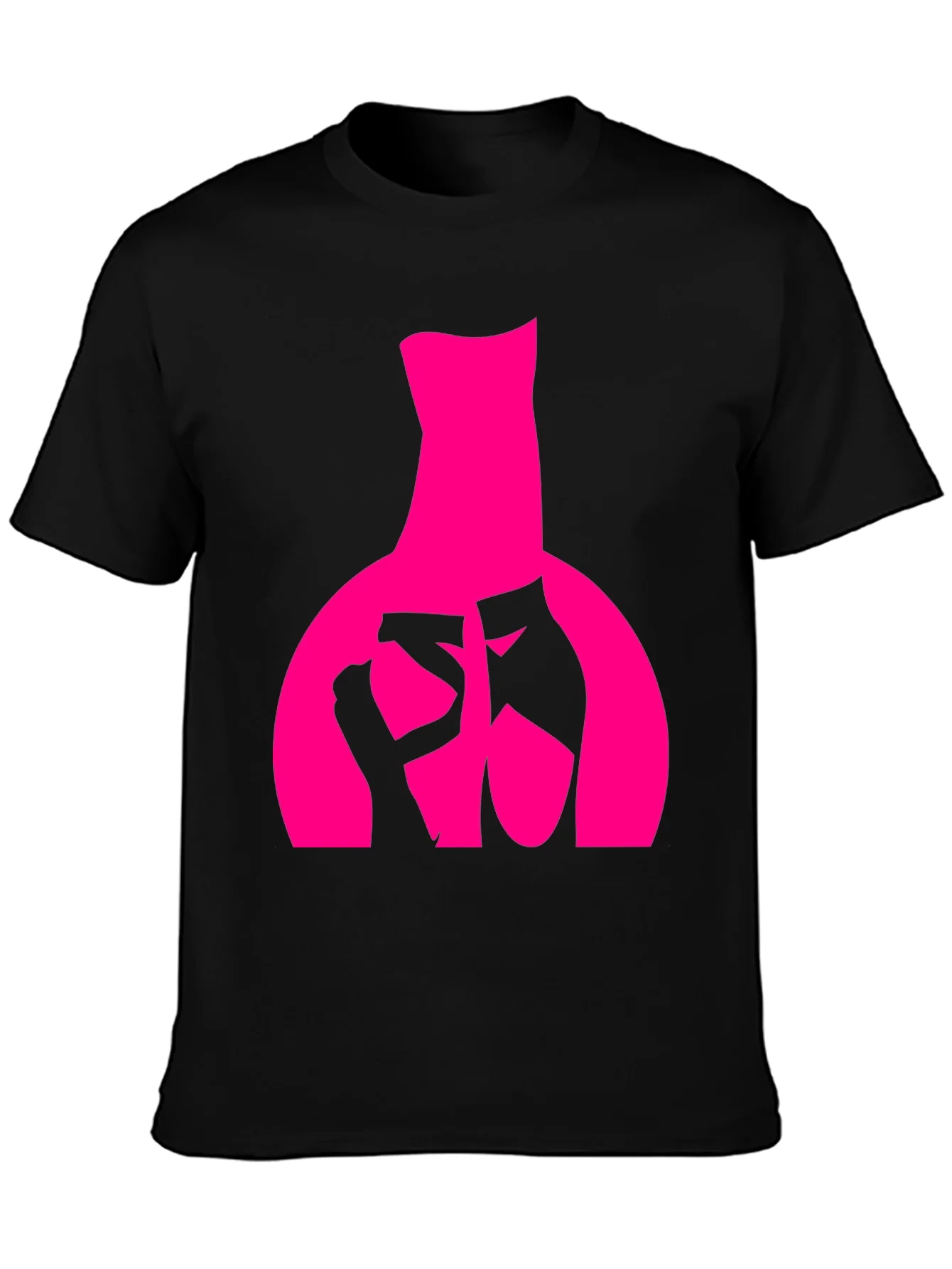 Ballet Dancer Graphic Tee - Black Cotton