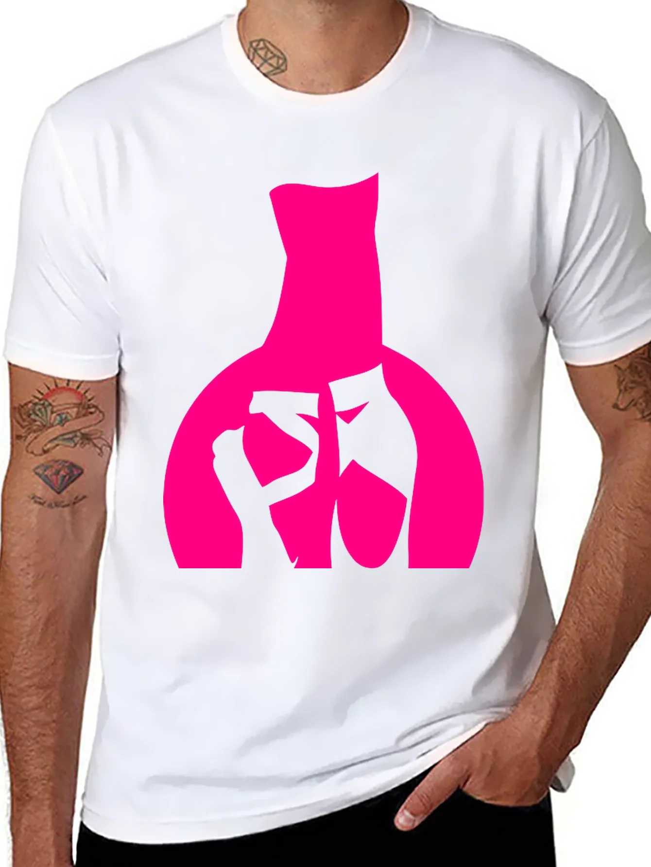 Ballet Dancer Graphic Tee - Black Cotton