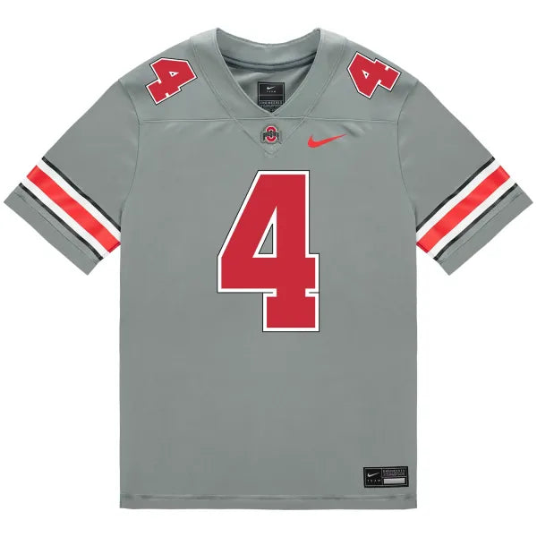 Jeremiah Smith Ohio State Buckeyes Jersey  Grey