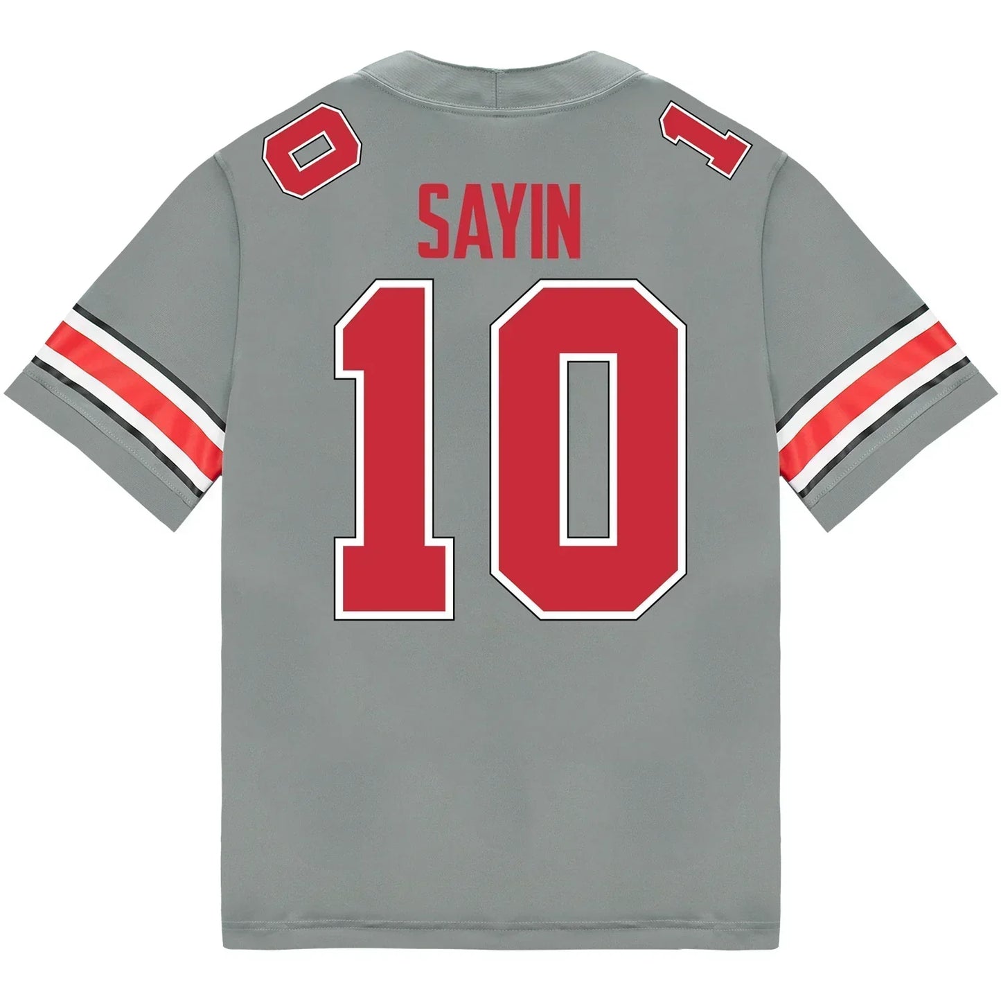 Julian Sayin Ohio State Buckeyes Jersey  Grey