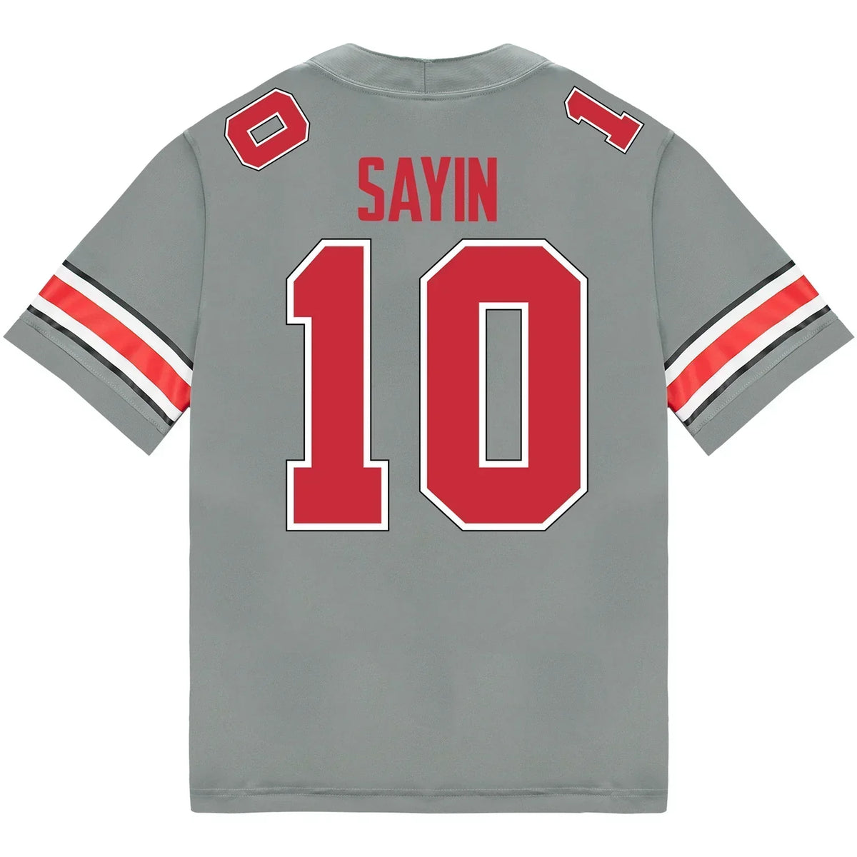 Julian Sayin Ohio State Buckeyes Jersey  Grey
