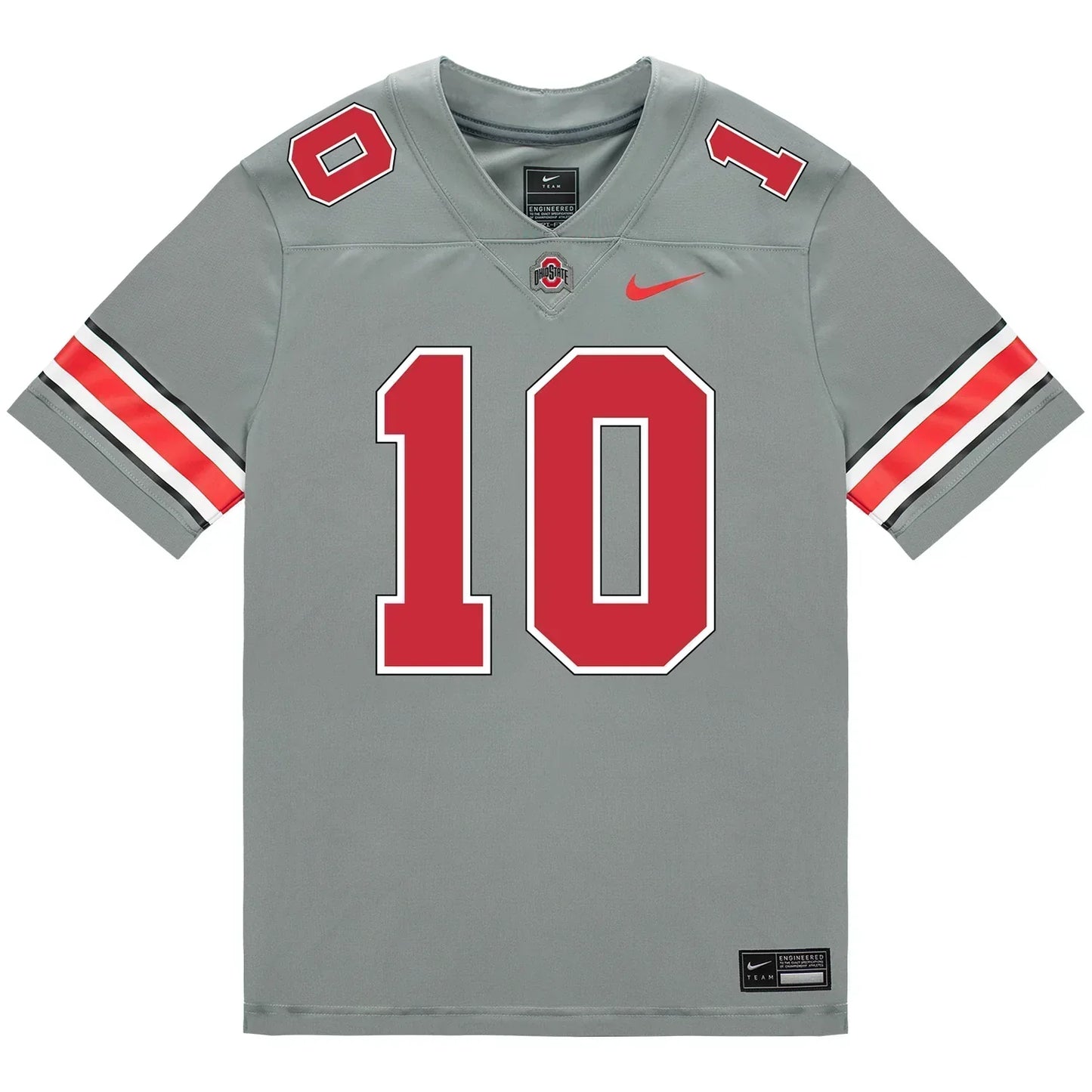 Julian Sayin Ohio State Buckeyes Jersey  Grey