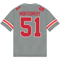 Luke Montgomery Ohio State Buckeyes Jersey  Grey