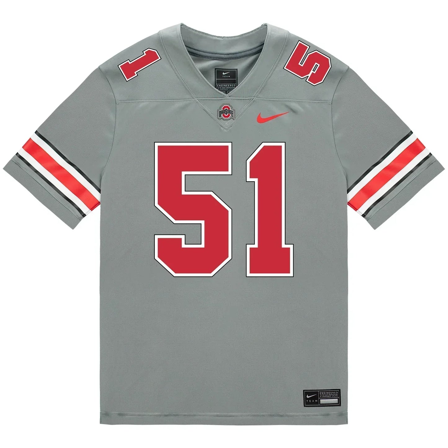 Luke Montgomery Ohio State Buckeyes Jersey  Grey