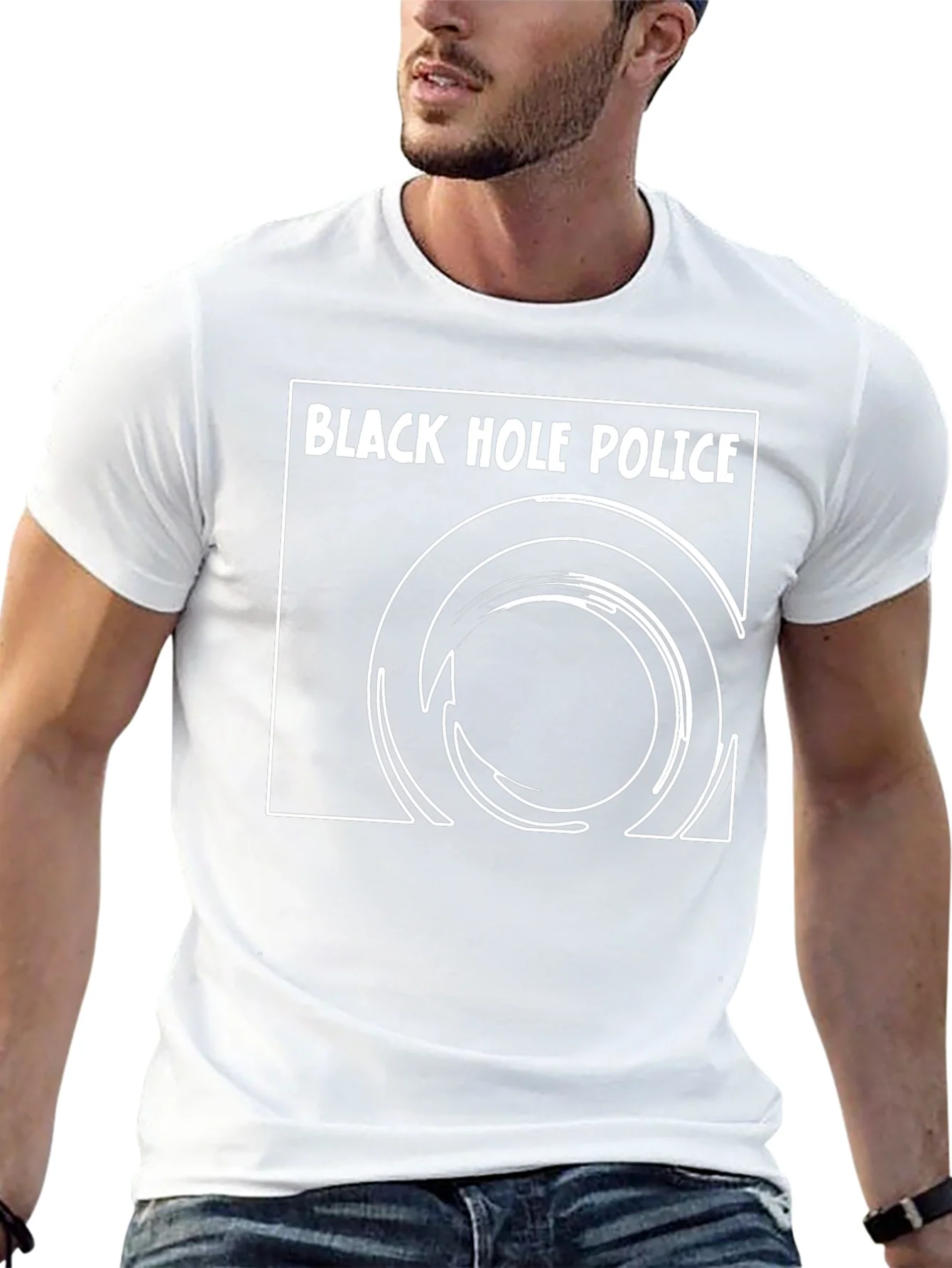 Black Hole Police Graphic Tee