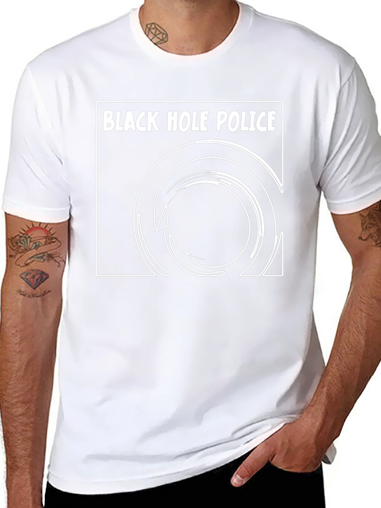 Black Hole Police Graphic Tee