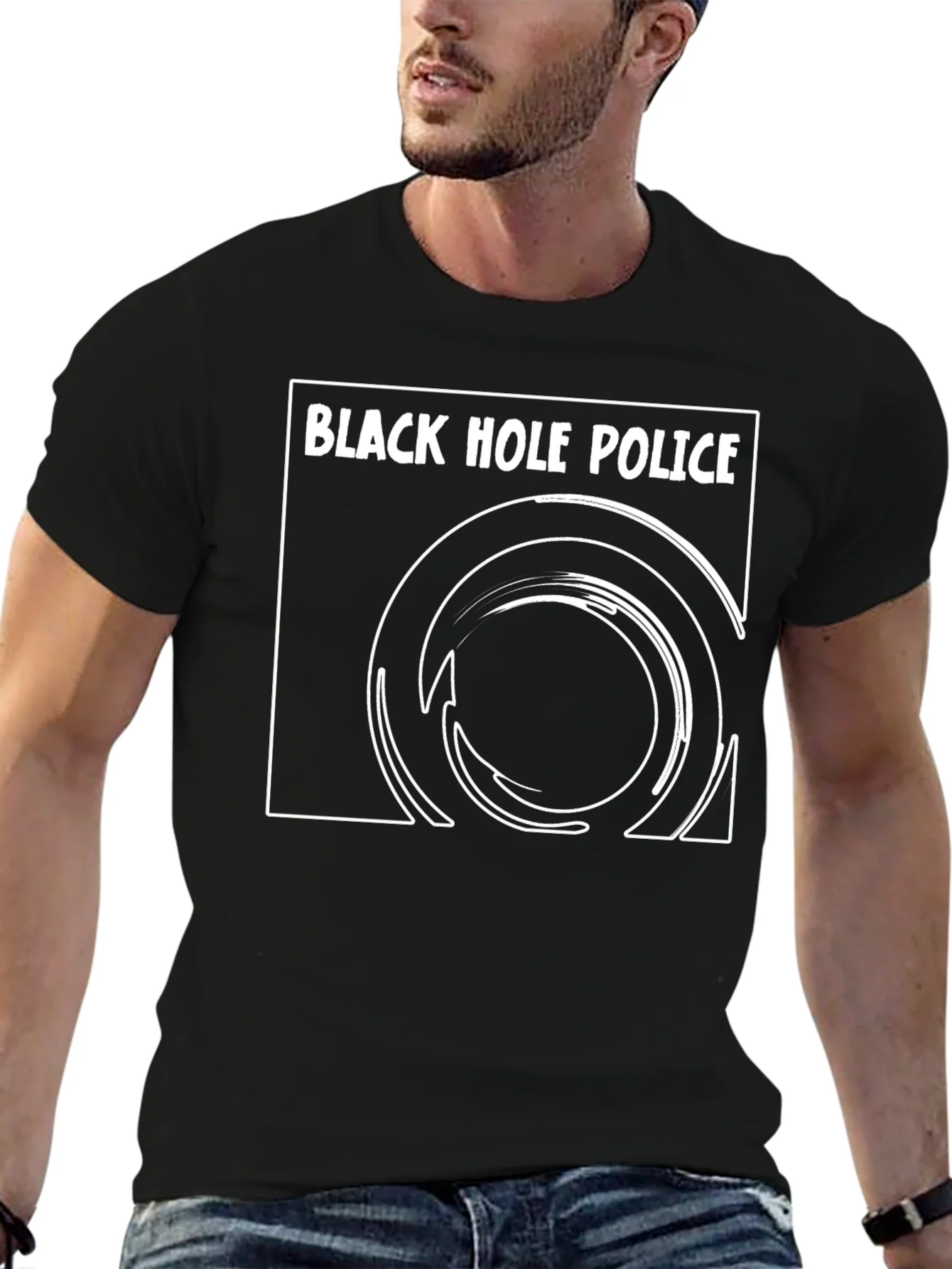 Black Hole Police Graphic Tee