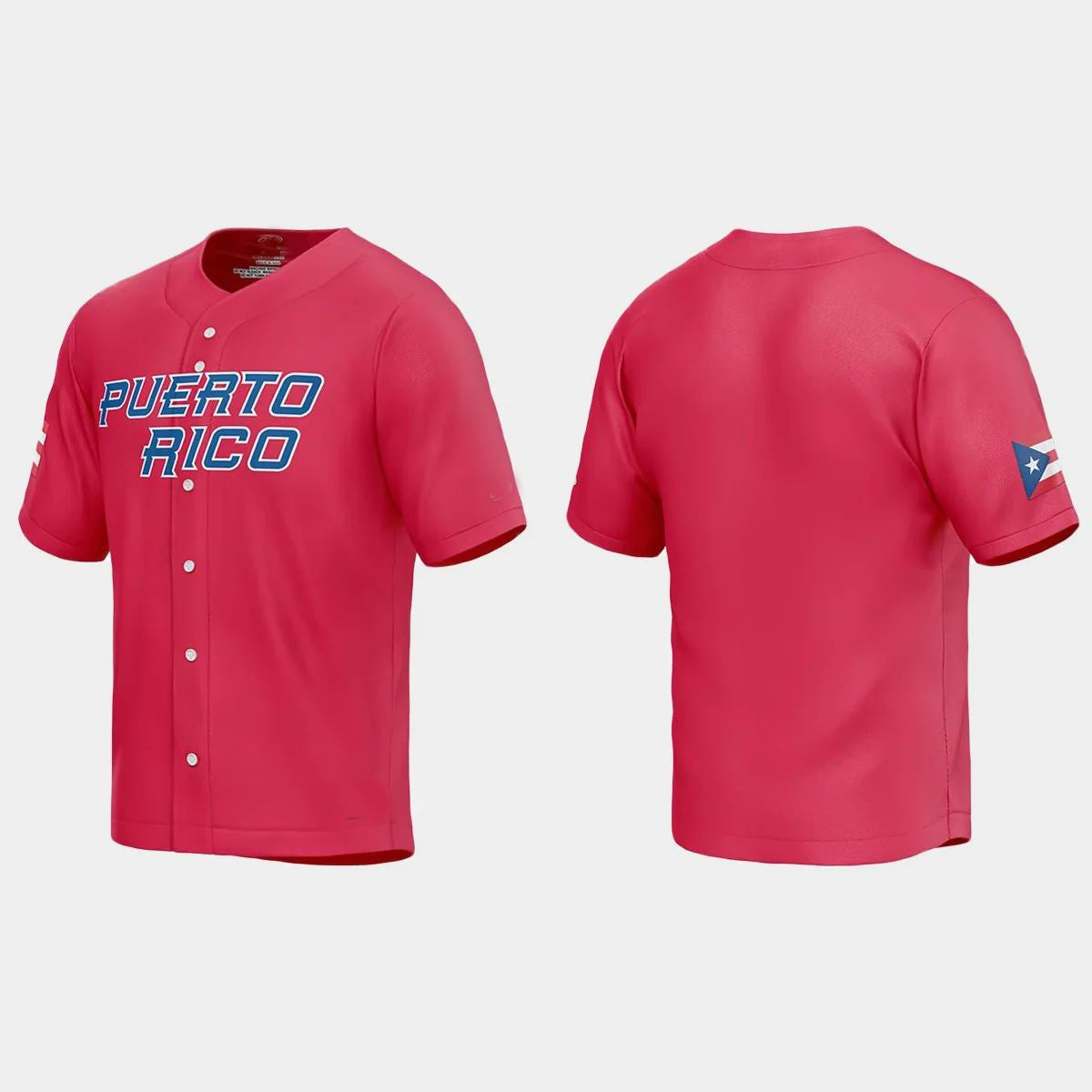 PUERTO RICO BASEBALL 2023 WORLD BASEBALL CLASSIC JERSEY C RED Stitches Baseball Jerseys
