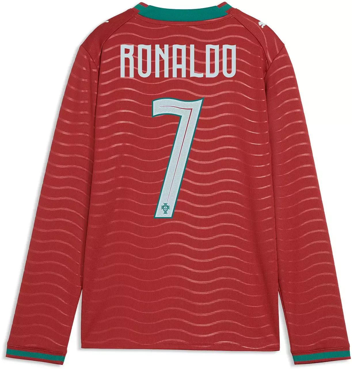 PUMA Portugal National Team 2026 Home Supporter Edition Long Sleeve Jersey  Cristiano Ronaldo #7  Red