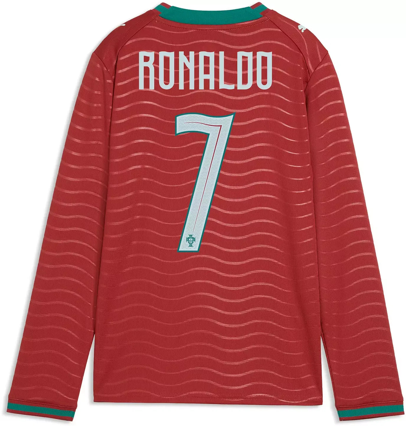 PUMA Portugal National Team 2026 Home Supporter Edition Long Sleeve Jersey  Cristiano Ronaldo #7  Red