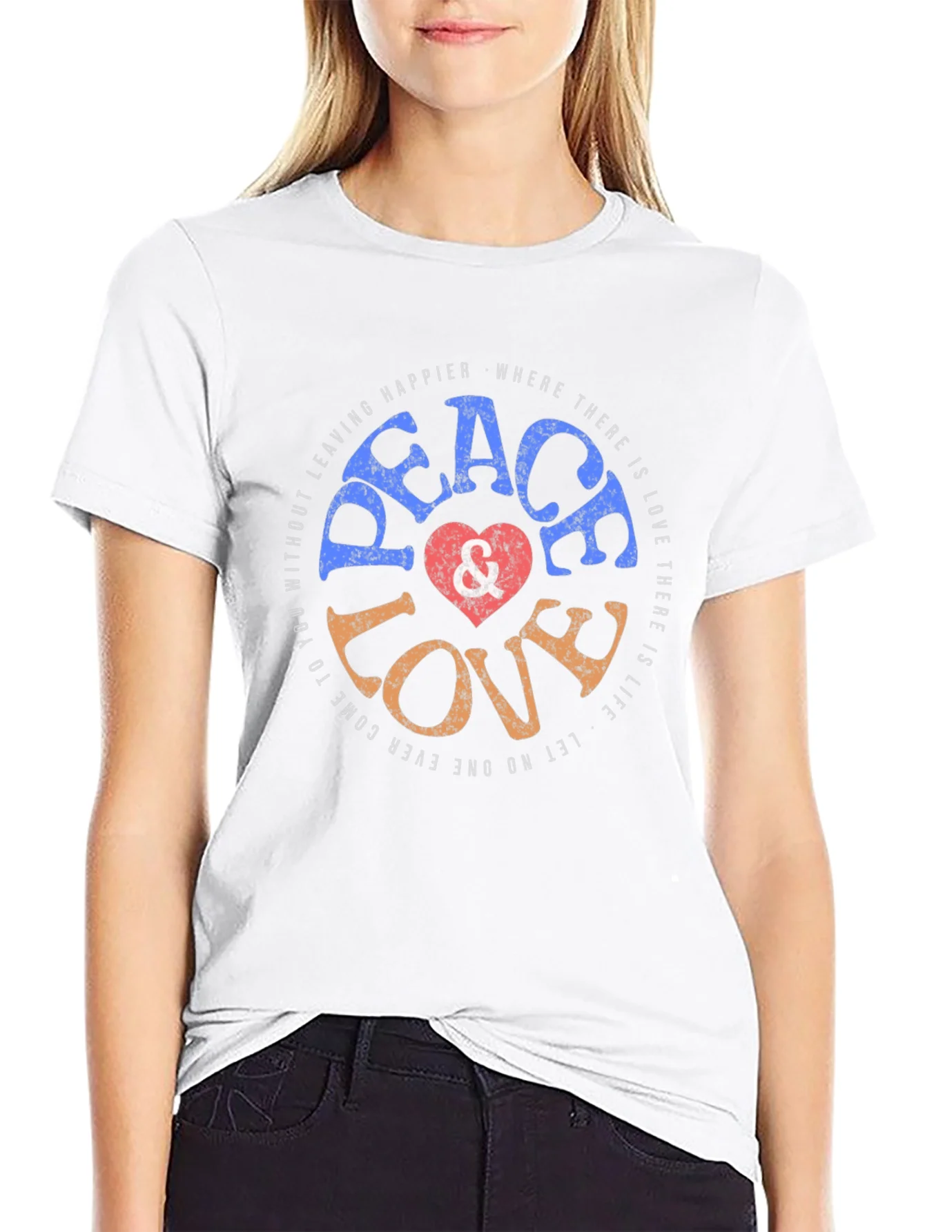 Peace Love Graphic T-Shirt