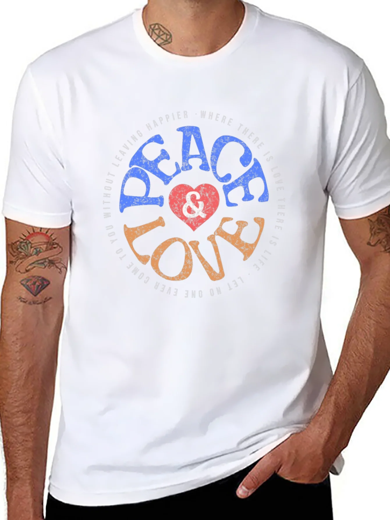 Peace Love Graphic T-Shirt