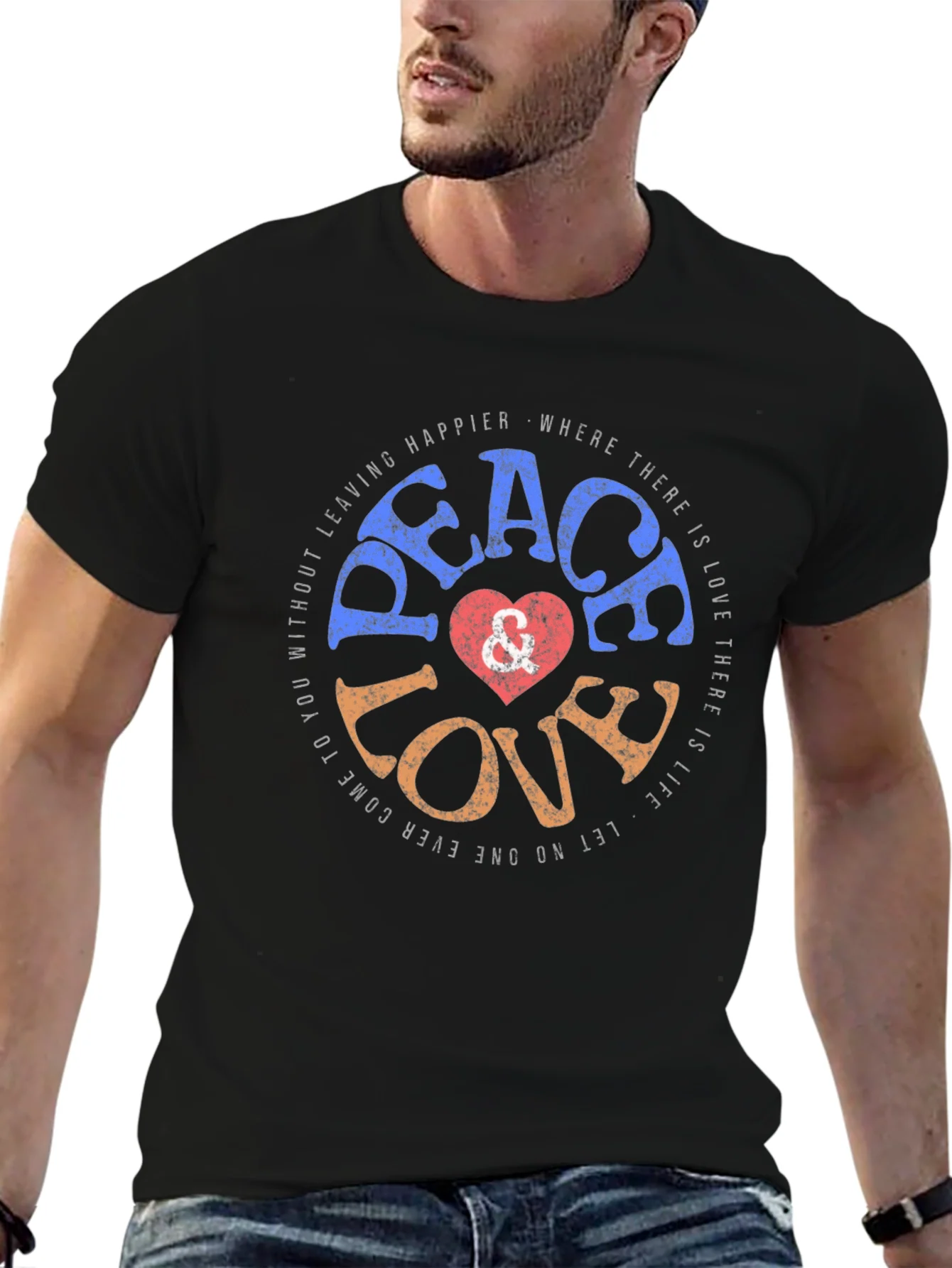 Peace Love Graphic T-Shirt