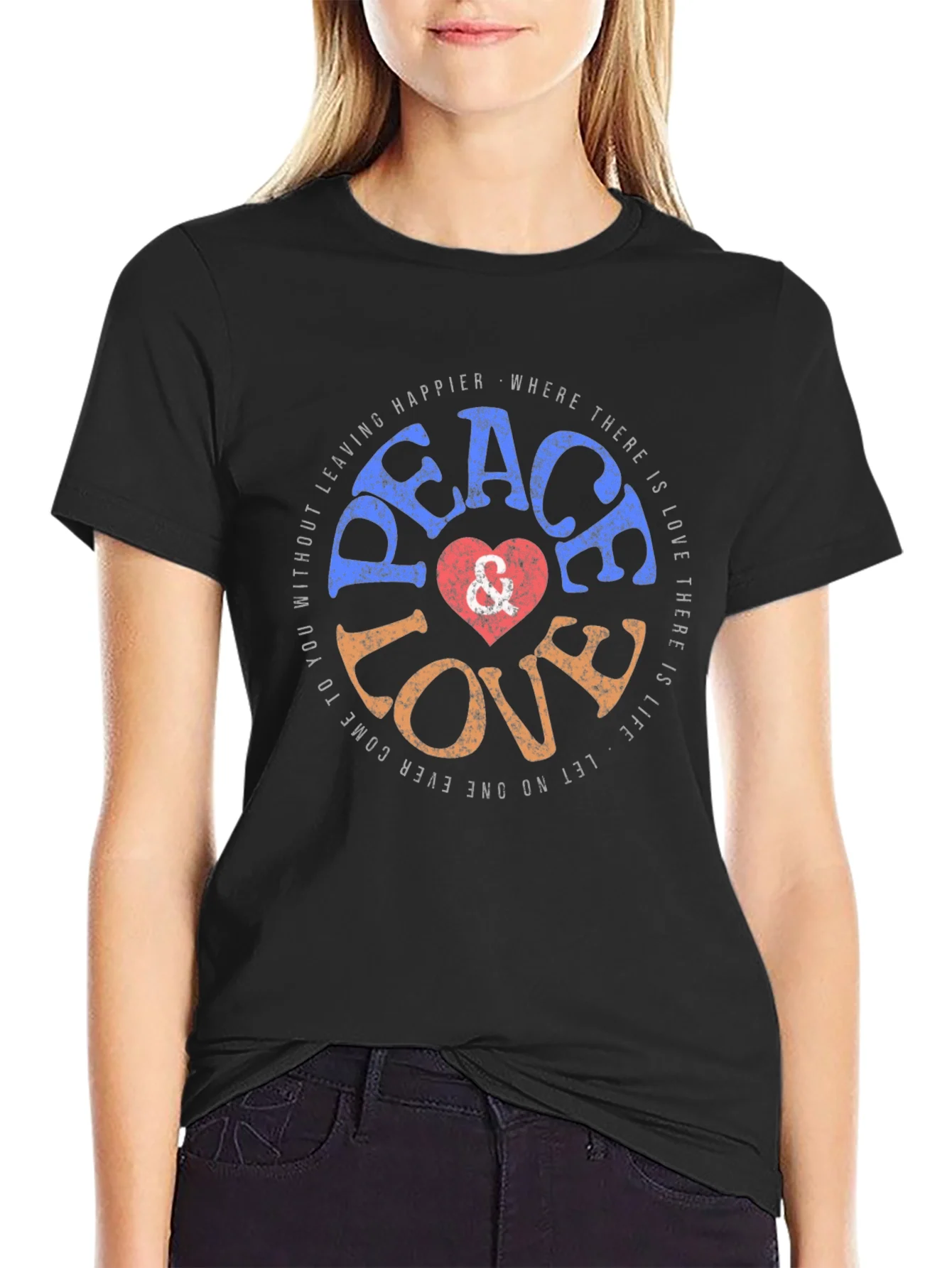 Peace Love Graphic T-Shirt