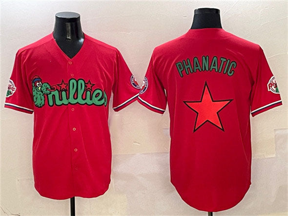 Philadelphia Phillies Red Phanatic Limited Stitched Baseball Jersey