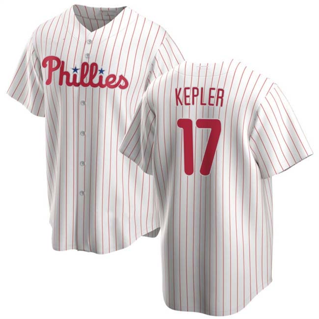 Philadelphia Phillies #17 Max Kepler White 2024 Cool Base Stitched Baseball Jersey