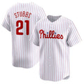 Philadelphia Phillies #21 Garrett Stubbs Home Limited Player Jersey - White Stitched Baseball Jersey