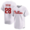 Philadelphia Phillies #28 Alec Bohm Home Limited Player Jersey - White Stitched Baseball Jersey