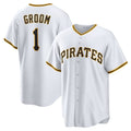 Pittsburgh Pirates #1 Groom Home Replica Jersey - White Stitched Baseball Jersey