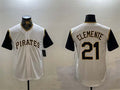 Pittsburgh Pirates #21 Roberto Clemente White Cool Base Stitched Baseball Jerseys