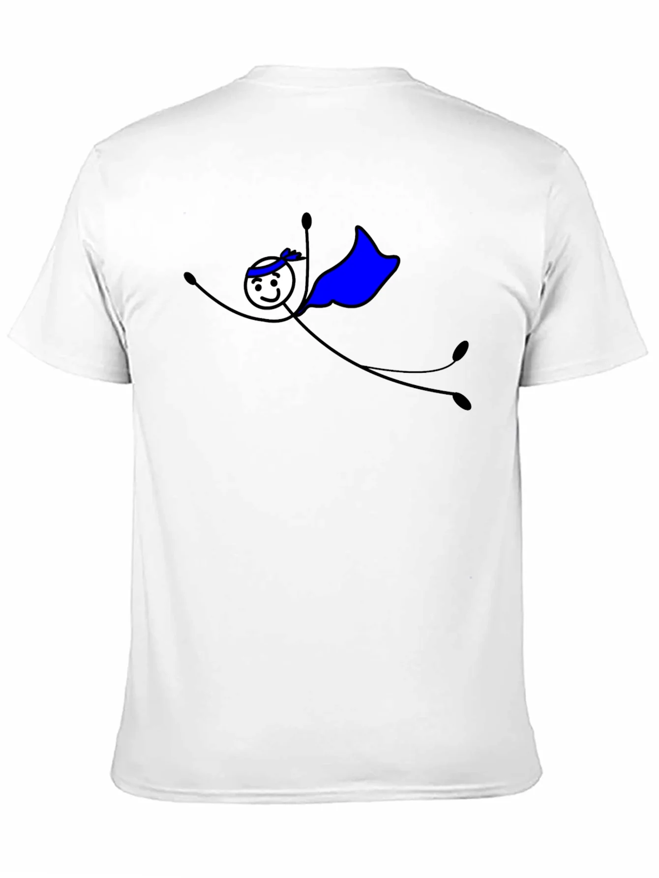 Superhero Stick Figure Graphic T-Shirt