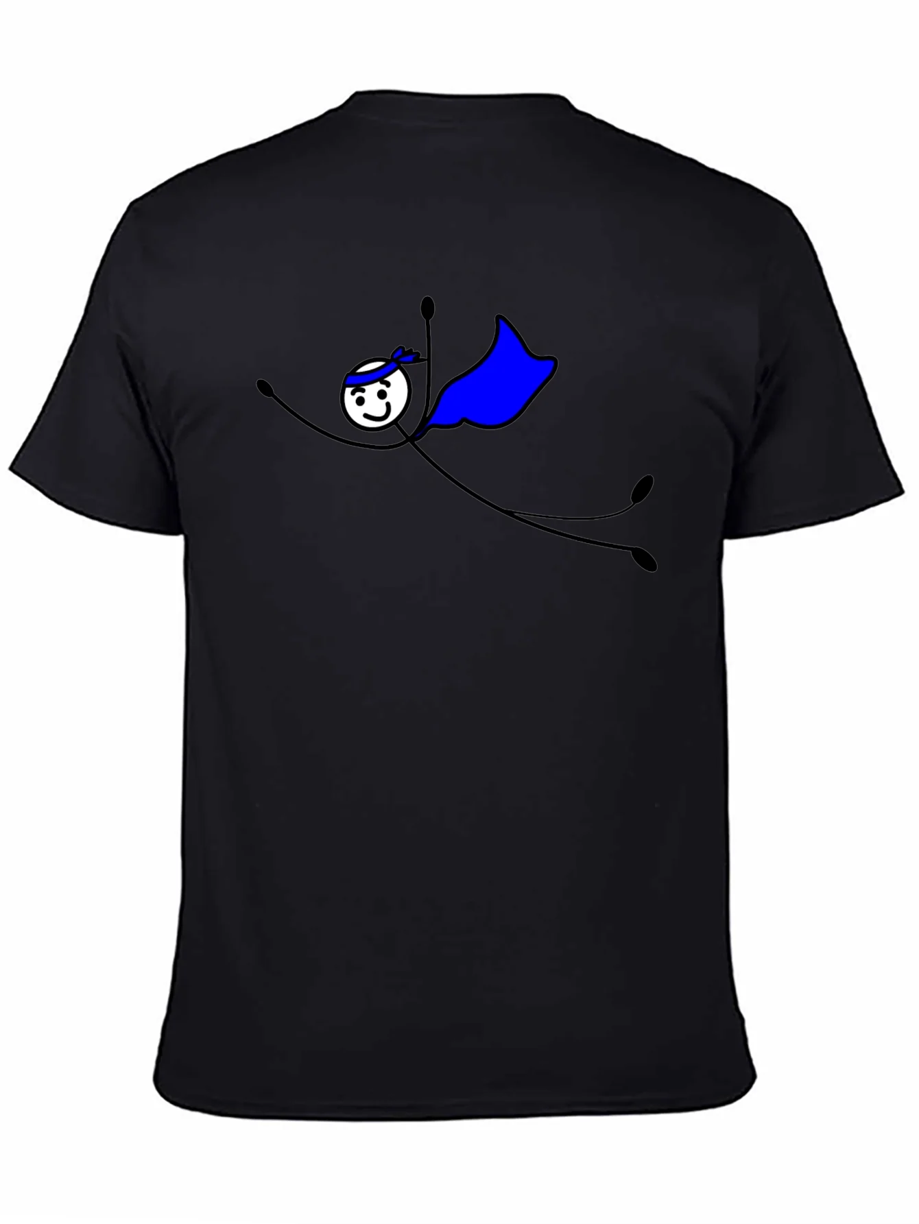 Superhero Stick Figure Graphic T-Shirt