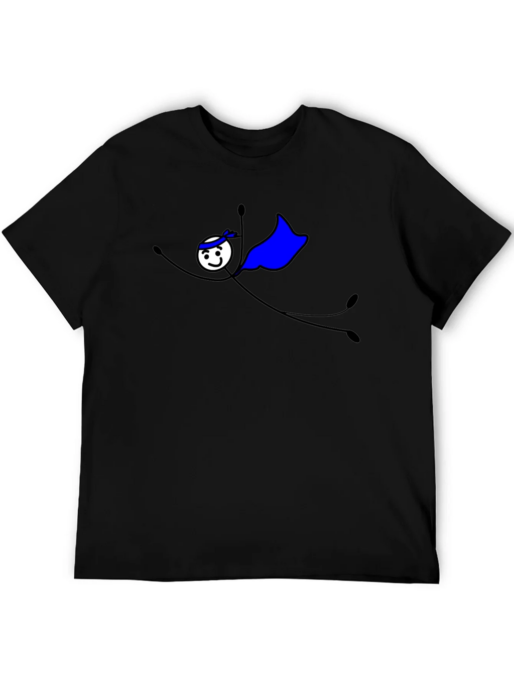 Superhero Stick Figure Graphic T-Shirt