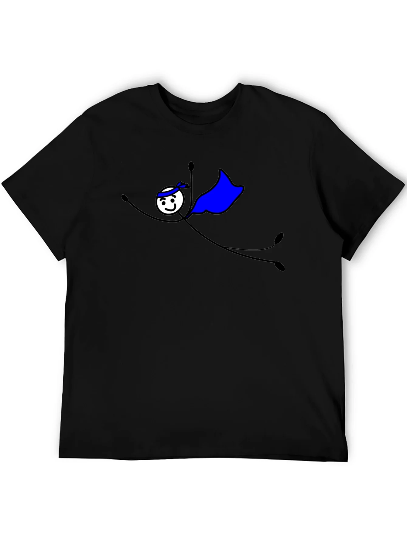 Superhero Stick Figure Graphic T-Shirt