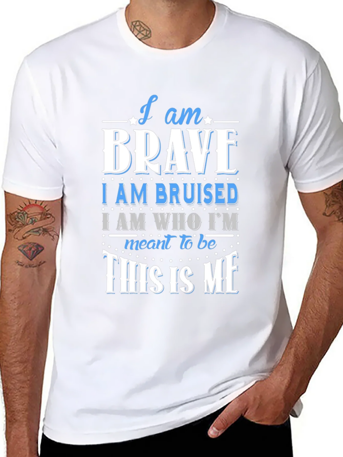 I Am Brave T-Shirt - Motivational Graphic Tee