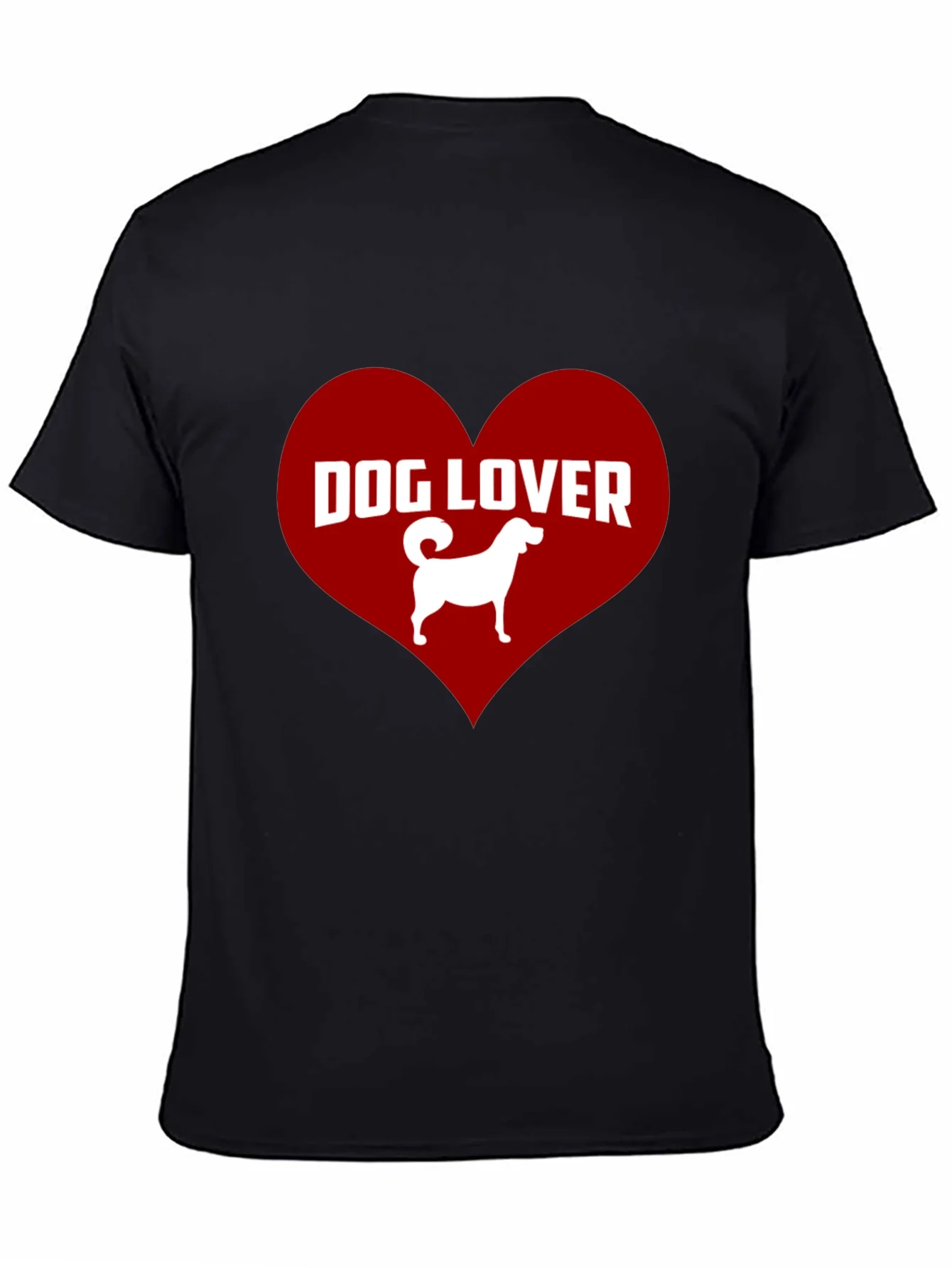Dog Lover Graphic Tee - Heart Design